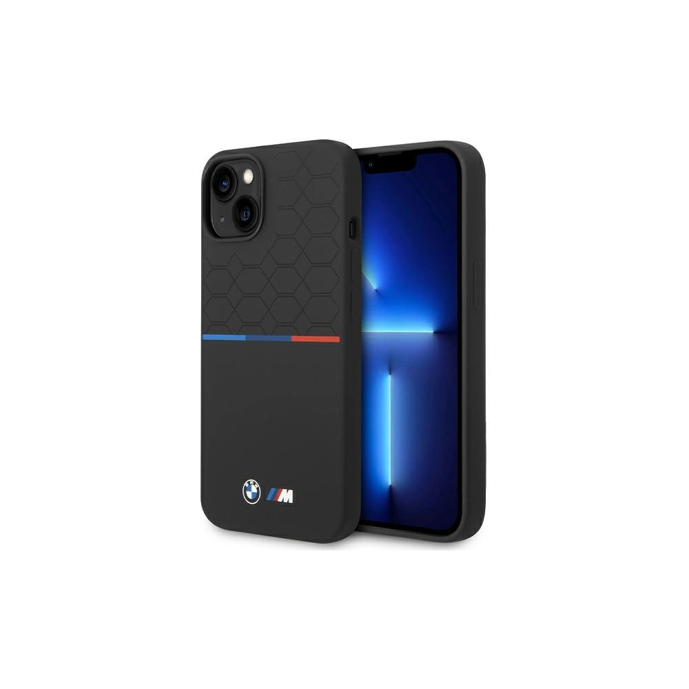 Hurtownia GSM - Case BMW BMHMP15S22SMPK Apple iPhone 15 / 14 / 13 Hardcase M Silikon Muster MagSafe schwarz/black - BMW653 - {ean13} - Hurt