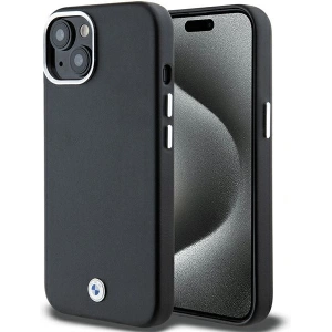 Hurtownia GSM - Case BMW BMHMP15S23PUFWK Apple iPhone 15 / 14 / 13 Signature Wrapped Metal MagSafe schwarz/black - BMW654 - {ean13} - Hurt