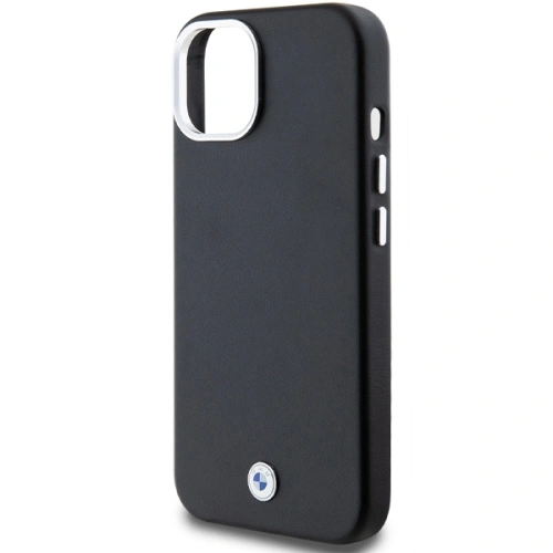 Etui BMW BMHMP15S23PUFWK Apple iPhone 15 / 14 / 13 Signature Wrapped Metal MagSafe czarny/black