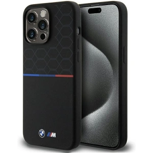 Hurtownia GSM - Etui BMW BMHMP15X22SMPK Apple iPhone 15 Pro Max hardcase M Silicone Pattern MagSafe černý/black - BMW655 - {ean13} - Hurt