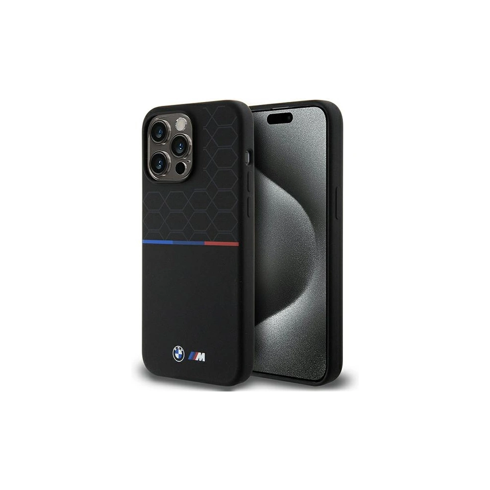 Hurtownia GSM - Etui BMW BMHMP15X22SMPK Apple iPhone 15 Pro Max hardcase M Silicone Pattern MagSafe černý/black - BMW655 - {ean13} - Hurt