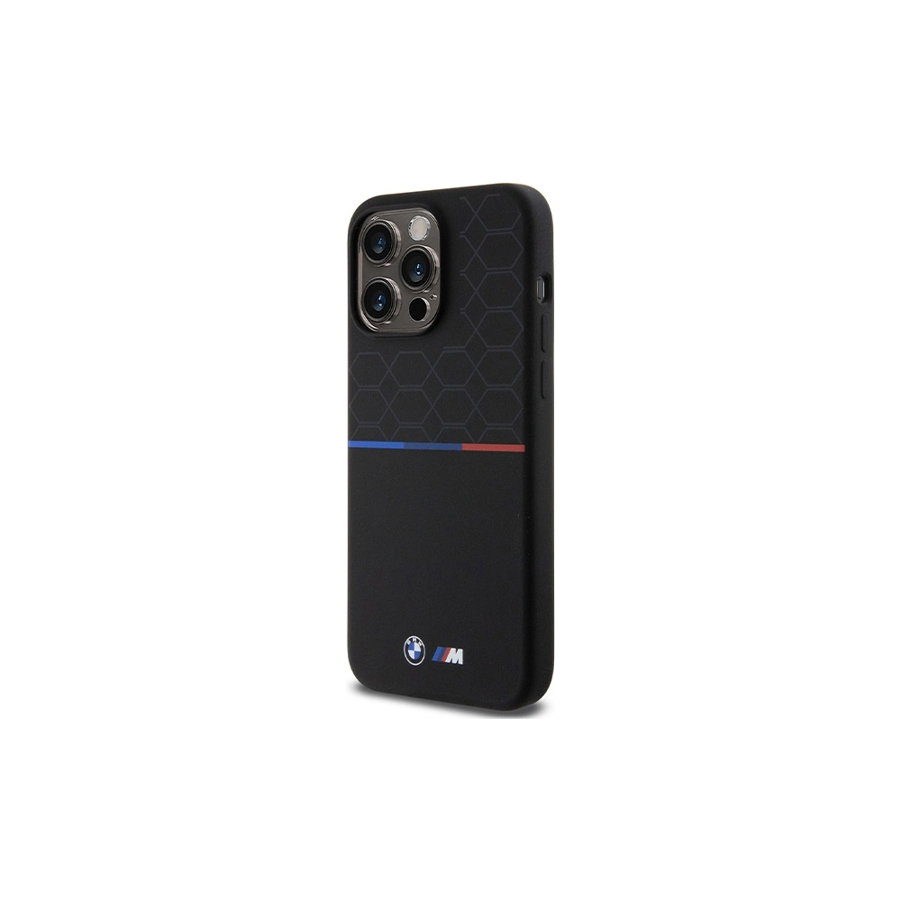 Hurtownia GSM - Case BMW BMHMP15X22SMPK Apple iPhone 15 Pro Max Hardcase M Silikonmuster MagSafe schwarz/black - BMW655 - {ean13} - Hurt