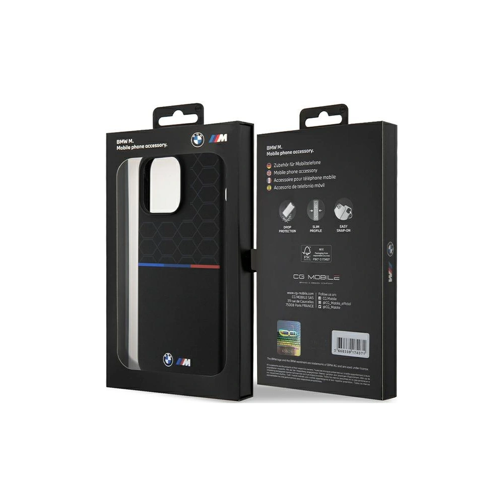 Hurtownia GSM - Etui BMW BMHMP15X22SMPK Apple iPhone 15 Pro Max hardcase M Silicone Pattern MagSafe černý/black - BMW655 - {ean13} - Hurt