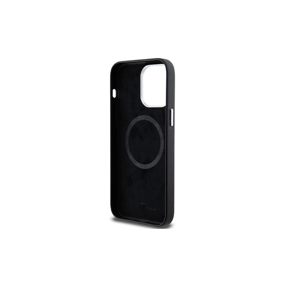 Hurtownia GSM - Case BMW BMHMP15X23PUFWK Apple iPhone 15 Pro Max Signature Wrapped Metal MagSafe schwarz/black - BMW656 - {ean13} - Hurt