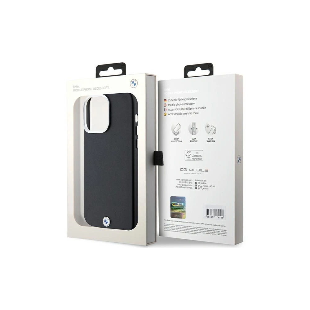 Hurtownia GSM - Etui BMW BMHMP15X23PUFWK Apple iPhone 15 Pro Max Signature Wrapped Metal MagSafe fekete/black - BMW656 - {ean13} - Hurt