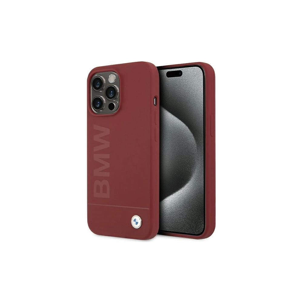 Hurtownia GSM - Etui BMW BMHMP15XSLBLRE Apple iPhone 15 Pro Max hardcase Silicone Big Logo MagSafe červený/red - BMW657 - {ean13} - Hurt