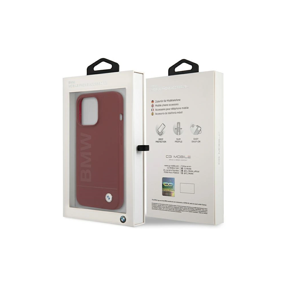 Hurtownia GSM - Etui BMW BMHMP15XSLBLRE Apple iPhone 15 Pro Max hardcase Silicone Big Logo MagSafe červený/red - BMW657 - {ean13} - Hurt