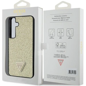 Etui Guess GUHCS24SHDGPPD Samsung Galaxy S24 hardcase Rhinestone Triangle złoty/gold