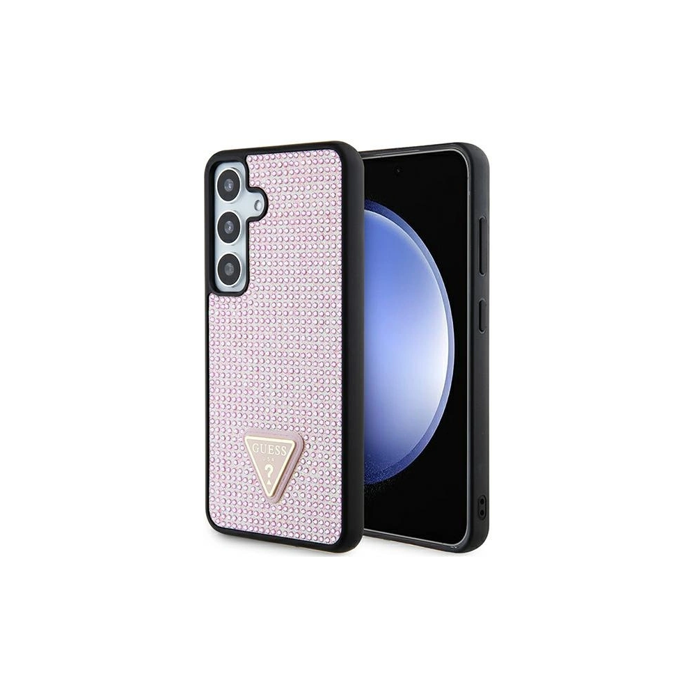 Hurtownia GSM - Etui Guess GUHCS24SHDGPPP Samsung Galaxy S24 hardcase Rhinestone Triangle różowy/pink - GUE3348 - {ean13} - Hurt