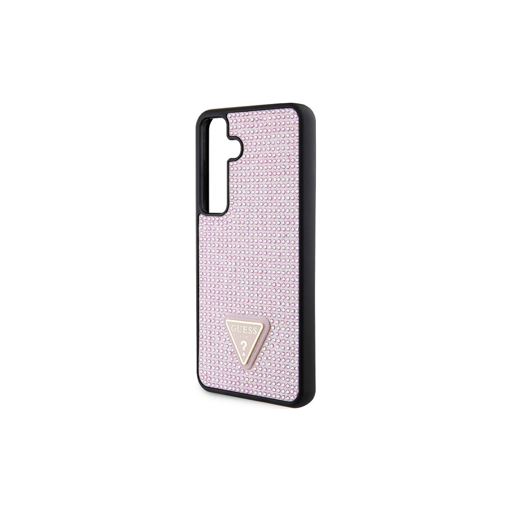 Wholesale Guess GUHCS24SHDGPPP Samsung Galaxy S24 hardcase Rhinestone Triangle pink - GUE3348 - {ean13} - Hurt