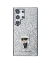 Hurtownia GSM - Case Karl Lagerfeld KLHCS24LGCNPSG Samsung Galaxy S24 Ultra Hardcase Fixed Glitter Ikonik Logo Metall-Pin silber/silver - KLD1919 - {ean13} - Hurt