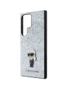 Hurtownia GSM - Case Karl Lagerfeld KLHCS24LGCNPSG Samsung Galaxy S24 Ultra Hardcase Fixed Glitter Ikonik Logo Metall-Pin silber/silver - KLD1919 - {ean13} - Hurt