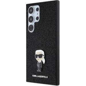 Hurtownia GSM - Case Karl Lagerfeld KLHCS24LGKNPSK Samsung Galaxy S24 Ultra Hardcase Fixed Glitter Ikonik Logo Metal Pin schwarz/black - KLD1920 - {ean13} - Hurt
