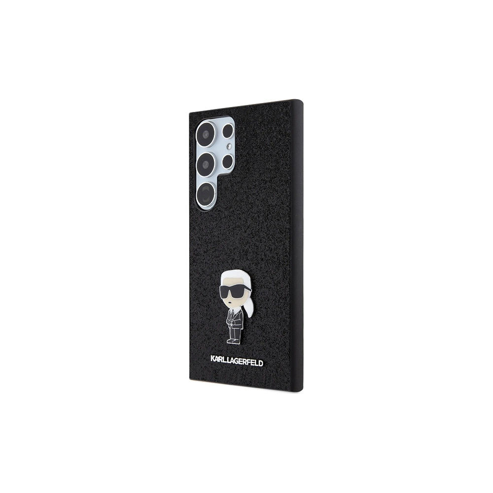 Hurtownia GSM - Etui Karl Lagerfeld KLHCS24LGKNPSK Samsung Galaxy S24 Ultra hardcase Fixed Glitter Ikonik Logo Metal Pin negru/black - KLD1920 - {ean13} - Hurt