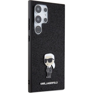 Hurtownia GSM - Case Karl Lagerfeld KLHCS24LGKNPSK Samsung Galaxy S24 Ultra Hardcase Fixed Glitter Ikonik Logo Metal Pin schwarz/black - KLD1920 - {ean13} - Hurt