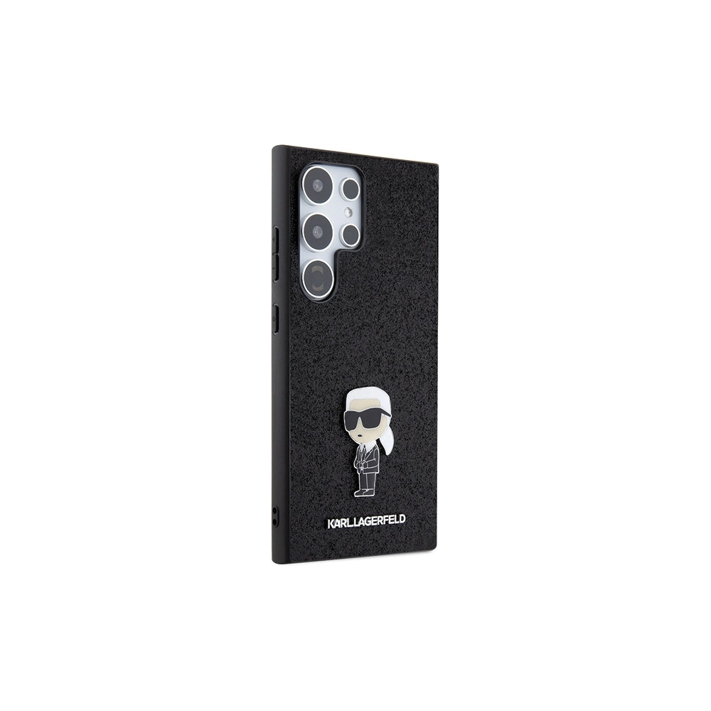Hurtownia GSM - Case Karl Lagerfeld KLHCS24LGKNPSK Samsung Galaxy S24 Ultra Hardcase Fixed Glitter Ikonik Logo Metal Pin schwarz/black - KLD1920 - {ean13} - Hurt