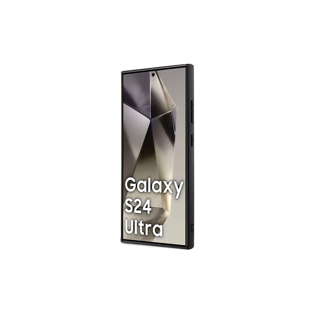 Hurtownia GSM - Case Karl Lagerfeld KLHCS24LGKNPSK Samsung Galaxy S24 Ultra Hardcase Fixed Glitter Ikonik Logo Metal Pin schwarz/black - KLD1920 - {ean13} - Hurt