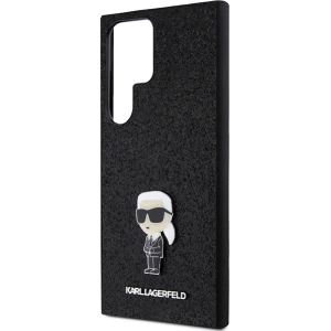 Hurtownia GSM - Case Karl Lagerfeld KLHCS24LGKNPSK Samsung Galaxy S24 Ultra Hardcase Fixed Glitter Ikonik Logo Metal Pin schwarz/black - KLD1920 - {ean13} - Hurt