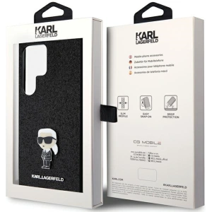 Hurtownia GSM - Case Karl Lagerfeld KLHCS24LGKNPSK Samsung Galaxy S24 Ultra Hardcase Fixed Glitter Ikonik Logo Metal Pin schwarz/black - KLD1920 - {ean13} - Hurt