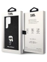 Karl Lagerfeld KLHCS24LGKNPSK Samsung Galaxy S24 Ultra hardcase Fixed Glitter Ikonik Logo Metal Pin black