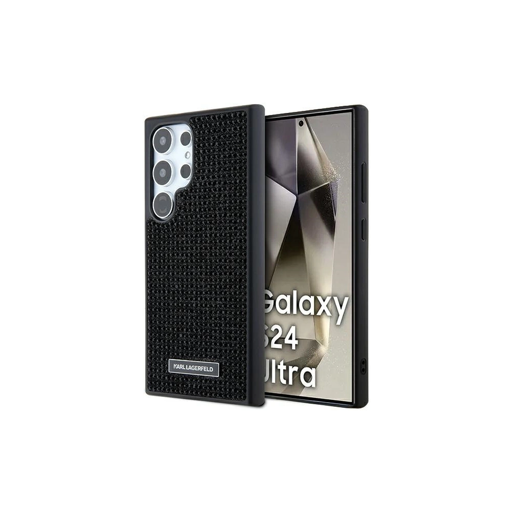 Hurtownia GSM - Etui Karl Lagerfeld KLHCS24LHDSPRK Samsung Galaxy S24 Ultra hardcase Rhinestone Metal Logo negru/black - KLD1921 - {ean13} - Hurt
