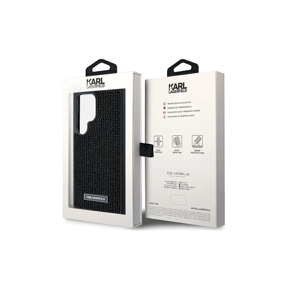 Hurtownia GSM - Etui Karl Lagerfeld KLHCS24LHDSPRK Samsung Galaxy S24 Ultra hardcase Rhinestone Metal Logo negru/black - KLD1921 - {ean13} - Hurt