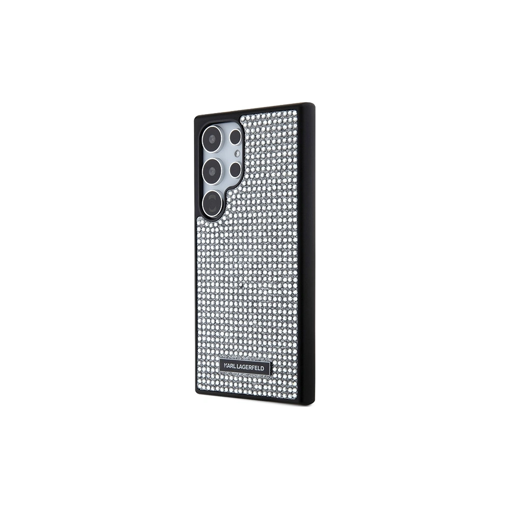 Hurtownia GSM - Case Karl Lagerfeld KLHCS24LHDSPRS Samsung Galaxy S24 Ultra Hardcase mit Strass Metall-Logo silber - KLD1922 - {ean13} - Hurt