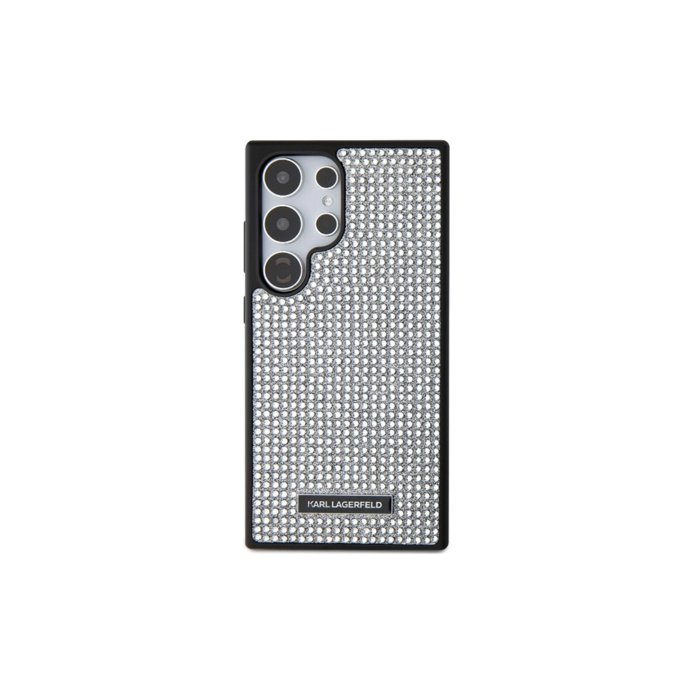 Hurtownia GSM - Case Karl Lagerfeld KLHCS24LHDSPRS Samsung Galaxy S24 Ultra Hardcase mit Strass Metall-Logo silber - KLD1922 - {ean13} - Hurt