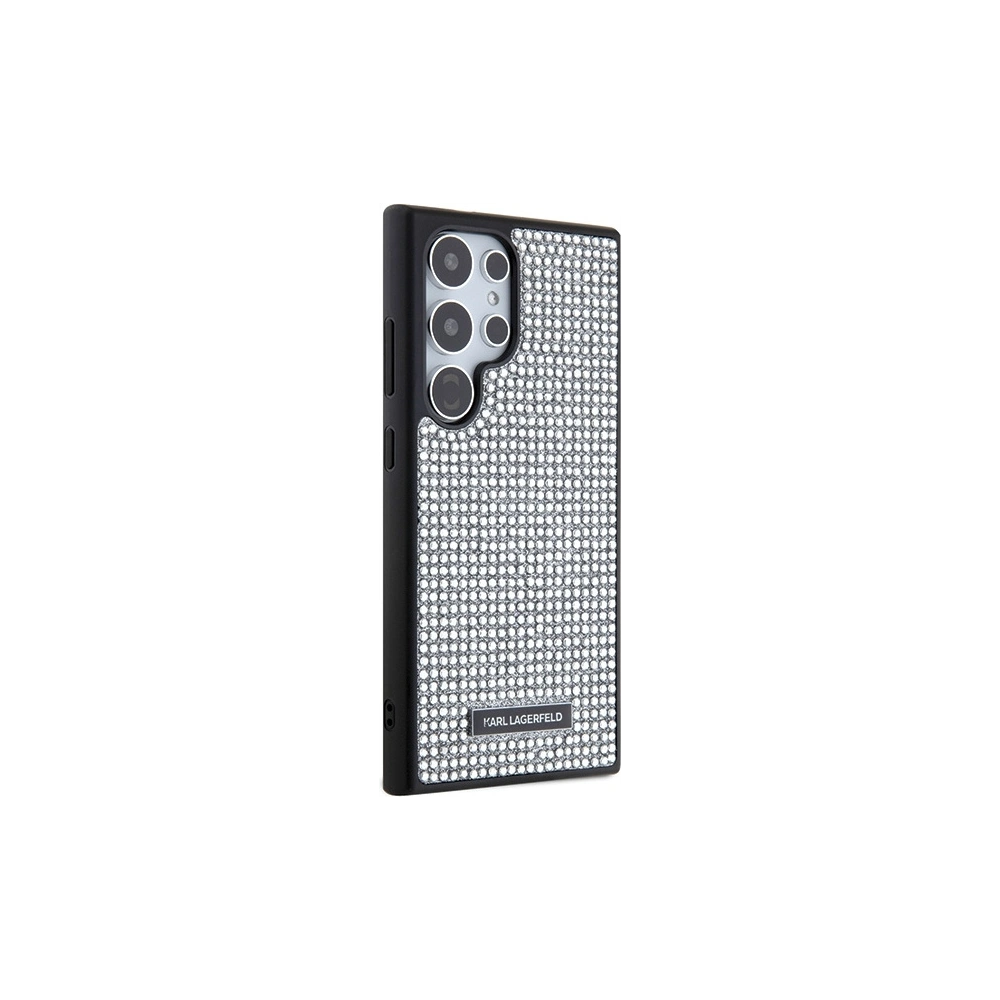 Hurtownia GSM - Case Karl Lagerfeld KLHCS24LHDSPRS Samsung Galaxy S24 Ultra Hardcase mit Strass Metall-Logo silber - KLD1922 - {ean13} - Hurt