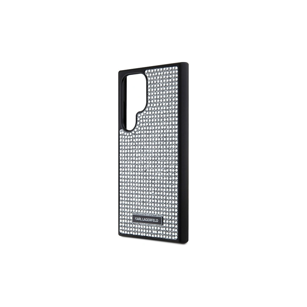 Hurtownia GSM - Case Karl Lagerfeld KLHCS24LHDSPRS Samsung Galaxy S24 Ultra Hardcase mit Strass Metall-Logo silber - KLD1922 - {ean13} - Hurt