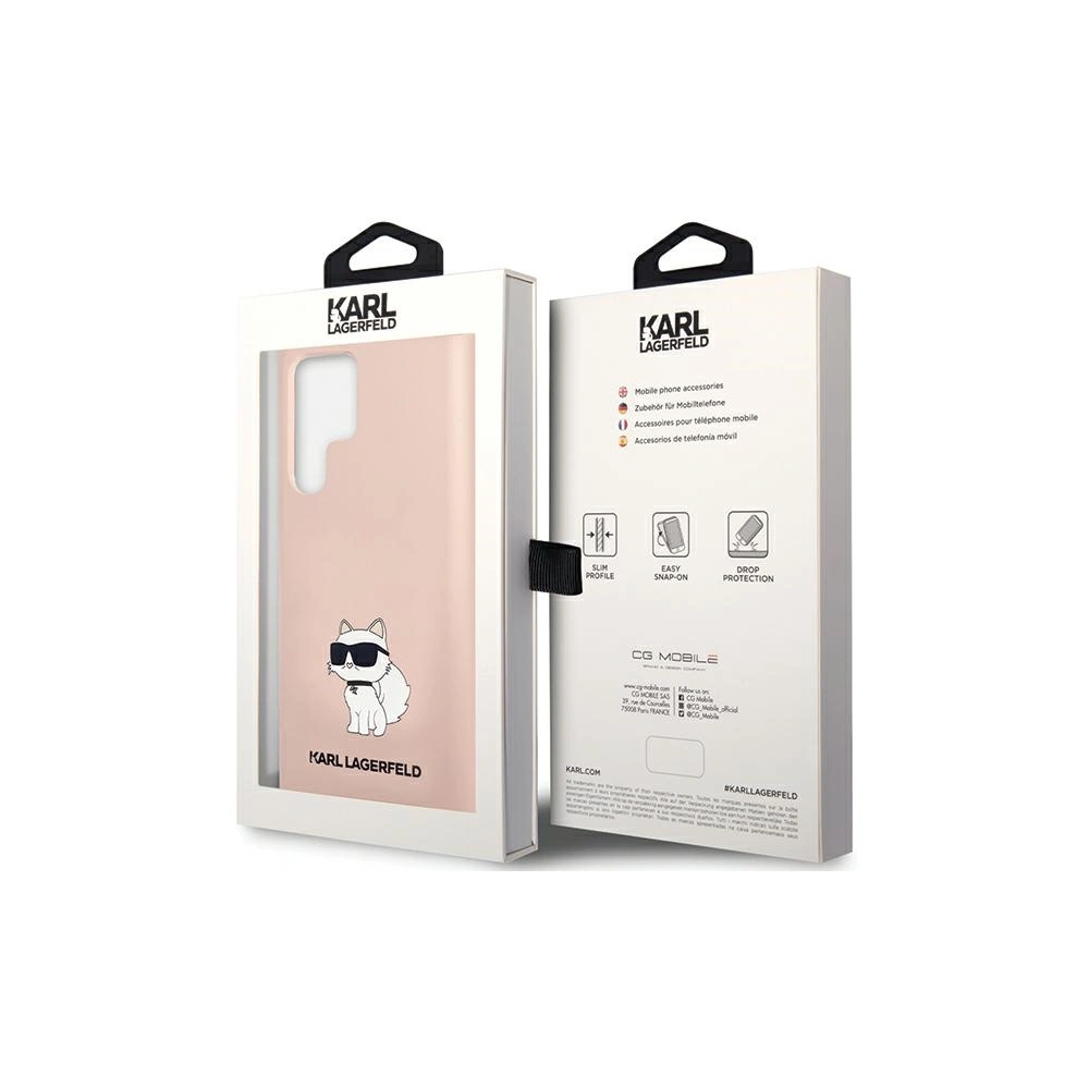 Hurtownia GSM - Case Karl Lagerfeld KLHCS24LSNCHBCP Samsung Galaxy S24 Ultra Hardcase Silikon Choupette rosa/pink - KLD1923 - {ean13} - Hurt