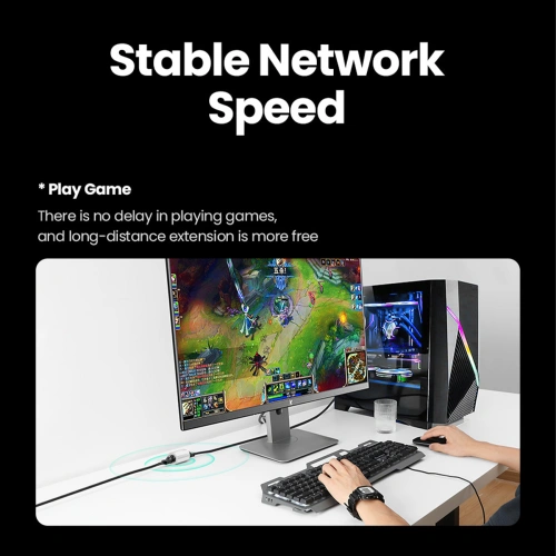 Złączka sieciowa UGREEN NW116 RJ45 / RJ45 biała