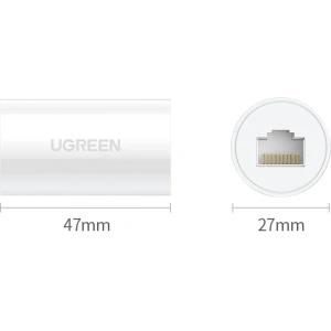 Hurtownia GSM - UGREEN NW116 RJ45 / RJ45 hálózati csatlakozó fehér - UGR1820 - {ean13} - Hurt