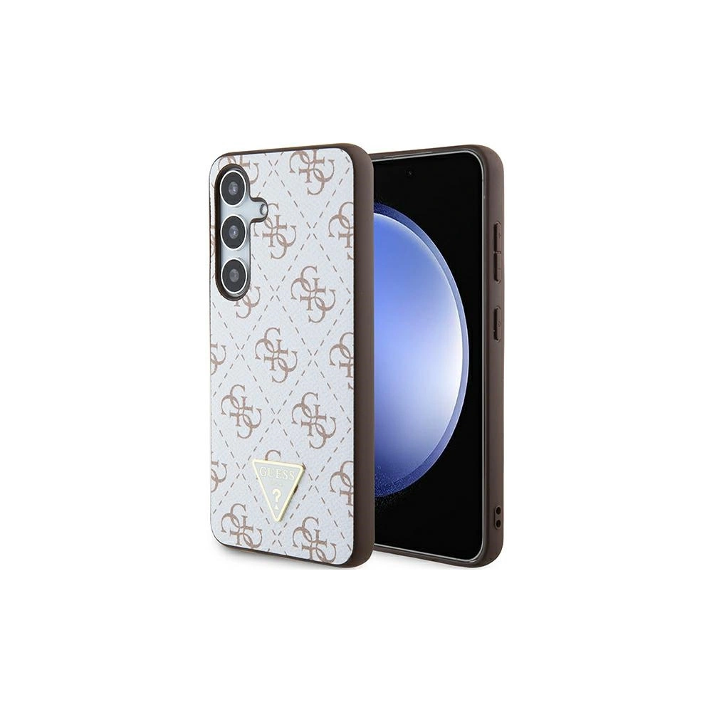 Hurtownia GSM - Etui Guess GUHCS24SPG4GPH Samsung Galaxy S24 hardcase 4G Triangle alb/white - GUE3349 - {ean13} - Hurt