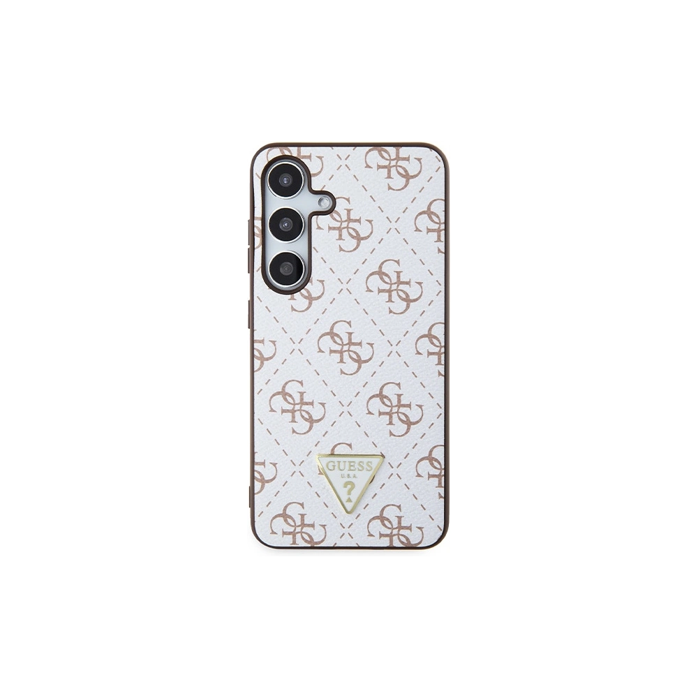 Hurtownia GSM - Etui Guess GUHCS24SPG4GPH Samsung Galaxy S24 hardcase 4G Triangle alb/white - GUE3349 - {ean13} - Hurt