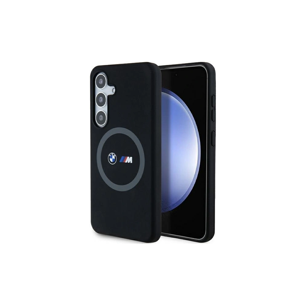 Hurtownia GSM - Case BMW BMHMS24S23SROK Samsung Galaxy S24 Hardcase M Silikon Gedruckter Ring MagSafe schwarz/black - BMW661 - {ean13} - Hurt