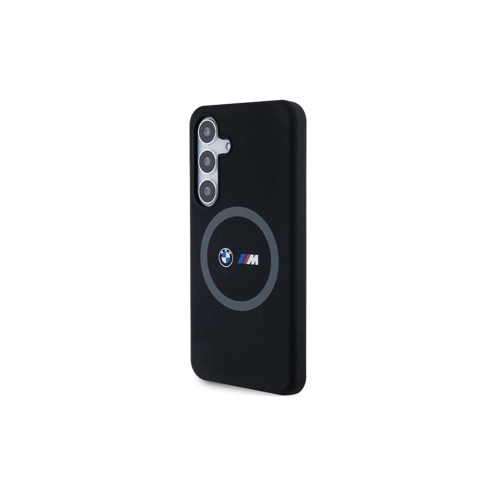 Hurtownia GSM - Etui BMW BMHMS24S23SROK Samsung Galaxy S24 hardcase M Silicone Printed Ring MagSafe negru/black - BMW661 - {ean13} - Hurt