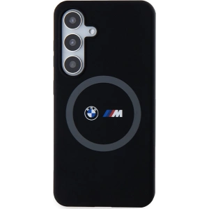 Hurtownia GSM - Etui BMW BMHMS24S23SROK Samsung Galaxy S24 hardcase M Silicone Printed Ring MagSafe czarny/black - BMW661 - {ean13} - Hurt