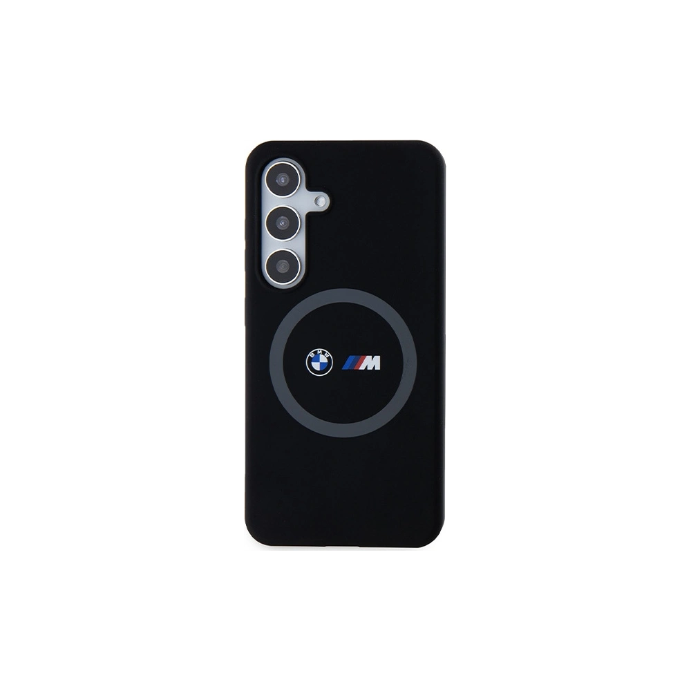 Hurtownia GSM - Etui BMW BMHMS24S23SROK Samsung Galaxy S24 hardcase M Silicone Printed Ring MagSafe negru/black - BMW661 - {ean13} - Hurt