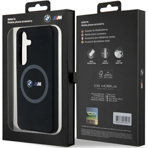 Hurtownia GSM - Case BMW BMHMS24S23SROK Samsung Galaxy S24 Hardcase M Silikon Gedruckter Ring MagSafe schwarz/black - BMW661 - {ean13} - Hurt