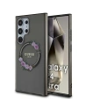 Etui Guess GUHMS24LHFWFCK Samsung Galaxy S24 Ultra hardcase IML Flowers Wreath MagSafe czarny/black