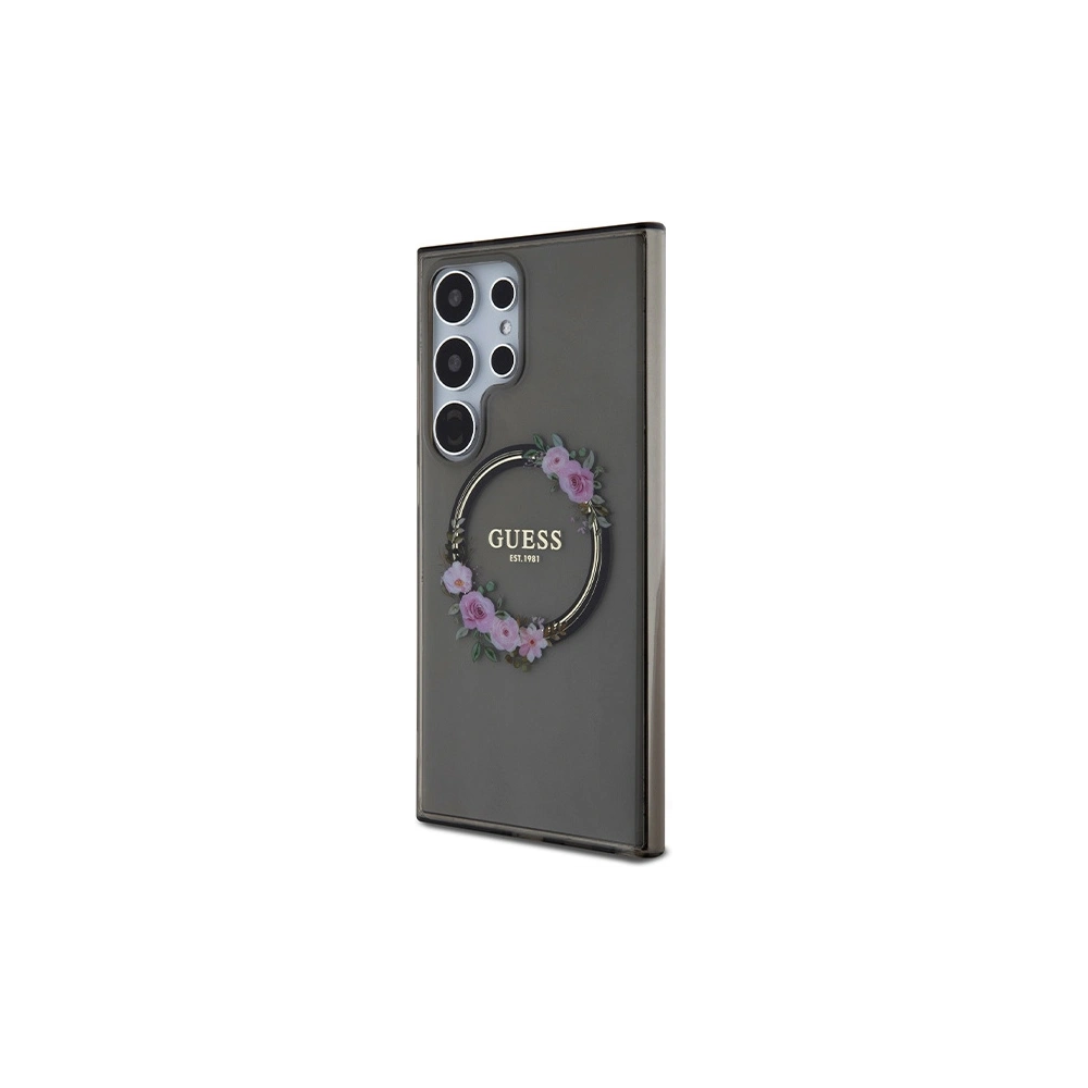 Hurtownia GSM - Case Guess GUHMS24LHFWFCK Samsung Galaxy S24 Ultra Hartschale IML Blumenkranz MagSafe schwarz/black - GUE3351 - {ean13} - Hurt