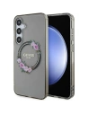 Etui Guess GUHMS24MHFWFCK Samsung Galaxy S24+ Plus hardcase IML Flowers Wreath MagSafe černé/black