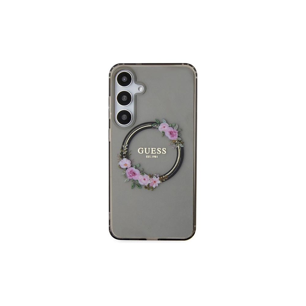 Hurtownia GSM - Etui Guess GUHMS24MHFWFCK Samsung Galaxy S24+ Plus hardcase IML Flowers Wreath MagSafe černé/black - GUE3353 - {ean13} - Hurt