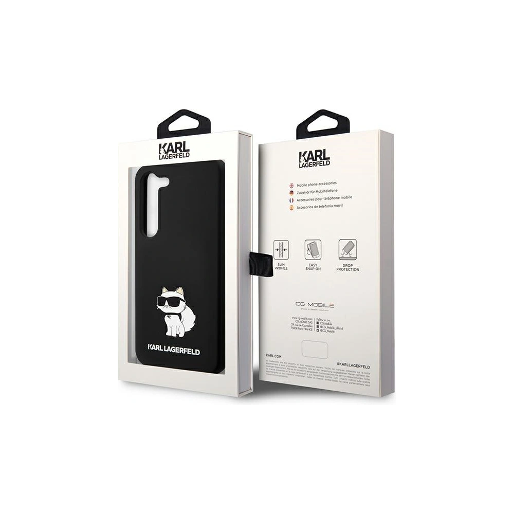 Hurtownia GSM - Etui Karl Lagerfeld KLHCS24SSNCHBCK Samsung Galaxy S24 hardcase Silicone Choupette černý/black - KLD1924 - {ean13} - Hurt