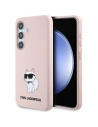Etui Karl Lagerfeld KLHCS24SSNCHBCP Samsung Galaxy S24 hardcase Silicone Choupette roz/roz