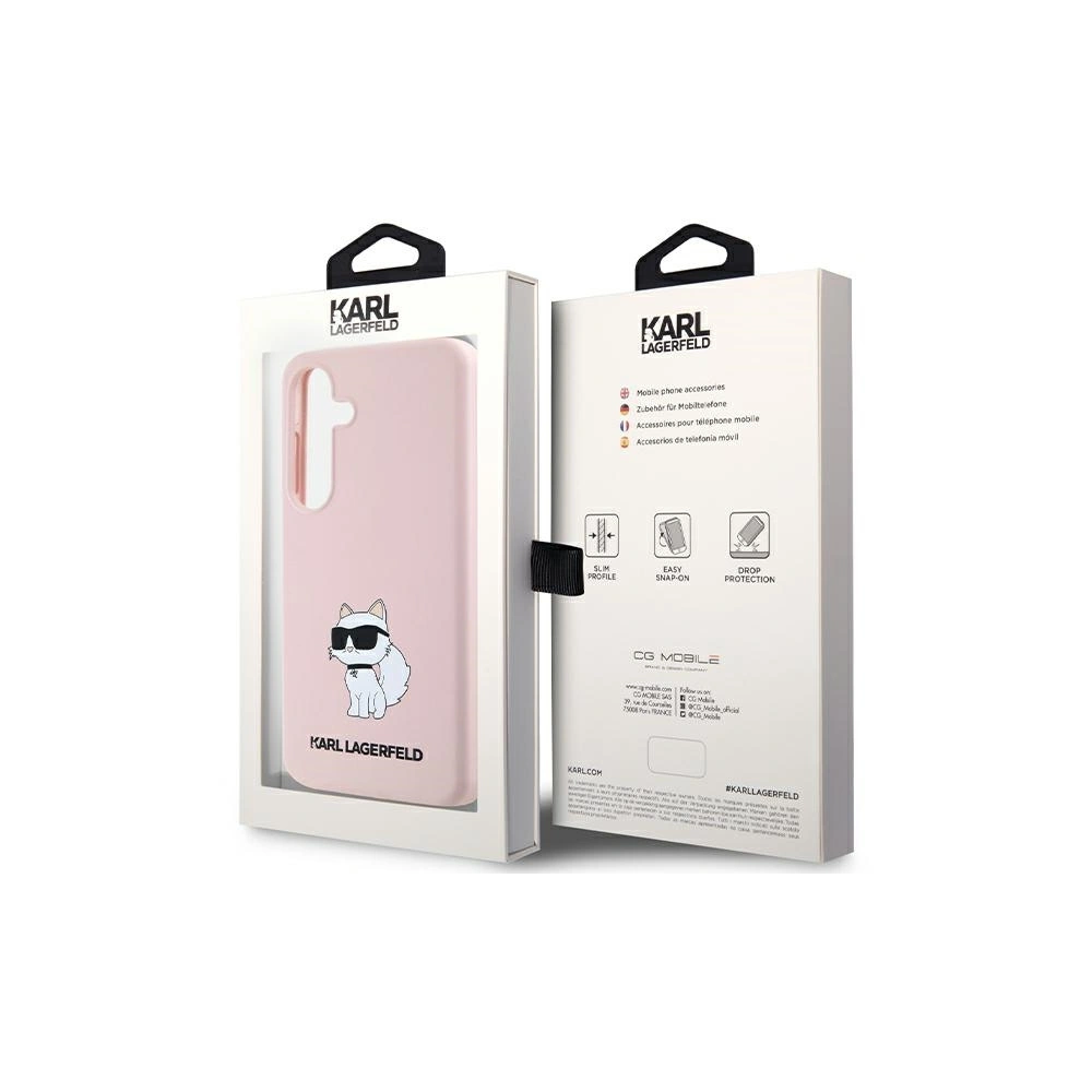 Hurtownia GSM - Etui Karl Lagerfeld KLHCS24SSNCHBCP Samsung Galaxy S24 hardcase Silicone Choupette roz/roz - KLD1925 - {ean13} - Hurt