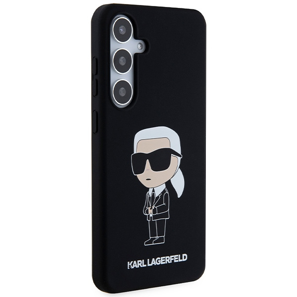 Kryt Karl Lagerfeld KLHCS24SSNIKBCK Samsung Galaxy S24 hardcase Silicone Ikonik black