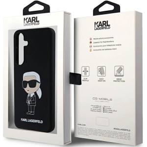 Etui Karl Lagerfeld KLHCS24SSNIKBCK Samsung Galaxy S24 hardcase Silicone Ikonik czarny/black