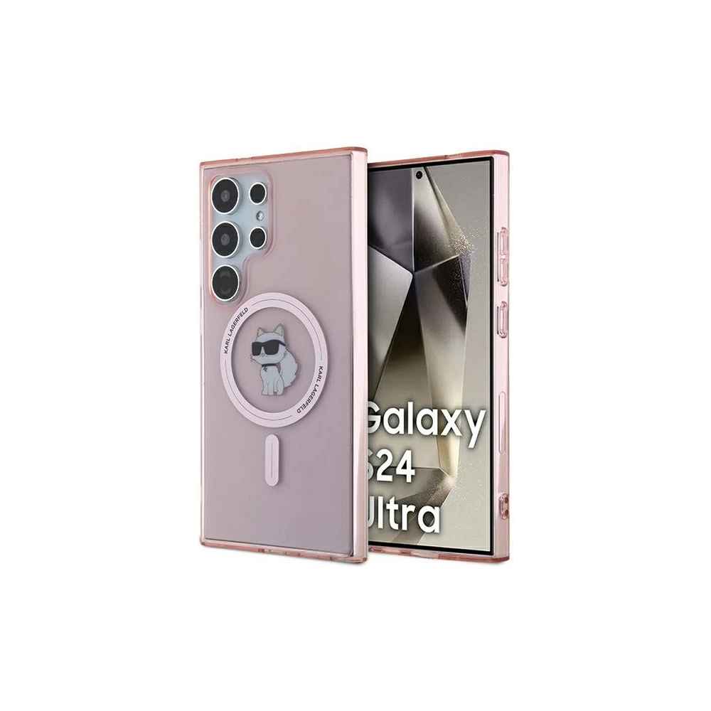 Hurtownia GSM - Etui Karl Lagerfeld KLHMS24LHFCCNOP Samsung Galaxy S24 Ultra hardcase IML Choupette MagSafe roz/pink - KLD1927 - {ean13} - Hurt